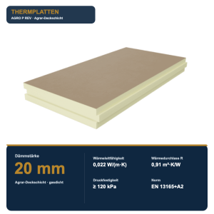 Thermplatten PIR-Dämmplatte 20 mm AGRO – Stalldämmung & Wärmebrücken
