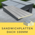 Dach-Sandwichpaneel 100 mm 2. Wahl – PUR-Dachpaneel mit Uc 0,21 W/m²K