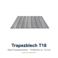 Trapezblech T18 – Stahl-Fassadenblech, Profilansicht für Wand und Fassade