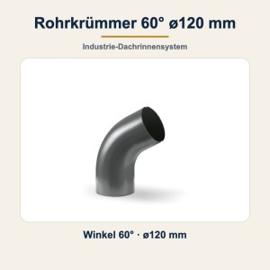 Rohrkrümmer 60° ø120 mm – Fallrohrbogen