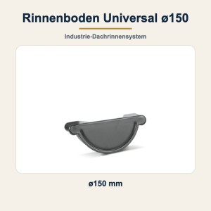 Rinnenboden Universal ø150 mm – Rinnenendstück