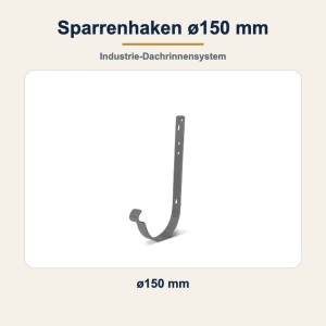 Sparrenhaken ø150 mm – Rinnenhalter für Sparren/Lattung