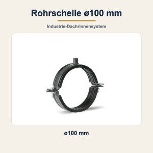 Rohrschelle ø100 mm – Fallrohrschelle mit Dichtung