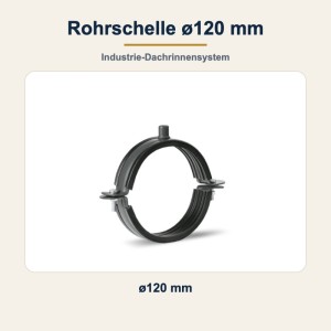 Rohrschelle ø120 mm – Fallrohrschelle mit Dichtung