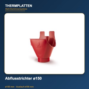 Abflusstrichter ø150 – Wasserfangkasten für Wohnhäuser