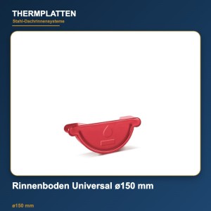 Rinnenboden Universal ø150 mm – Rinnenendstück