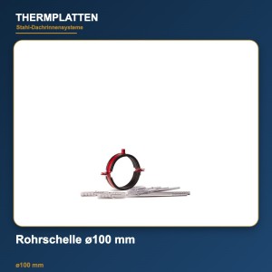 Rohrschelle ø100 mm – Fallrohrschelle mit Dichtung