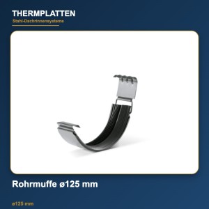 Rohrmuffe ø125 mm – Rinnenverbinder
