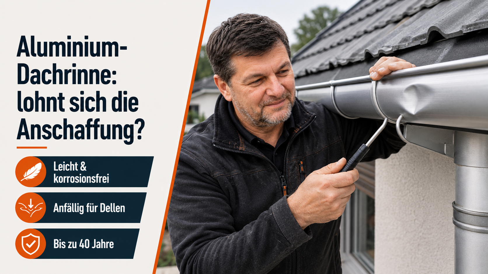 Aluminium-Dachrinne: lohnt sich die Anschaffung?