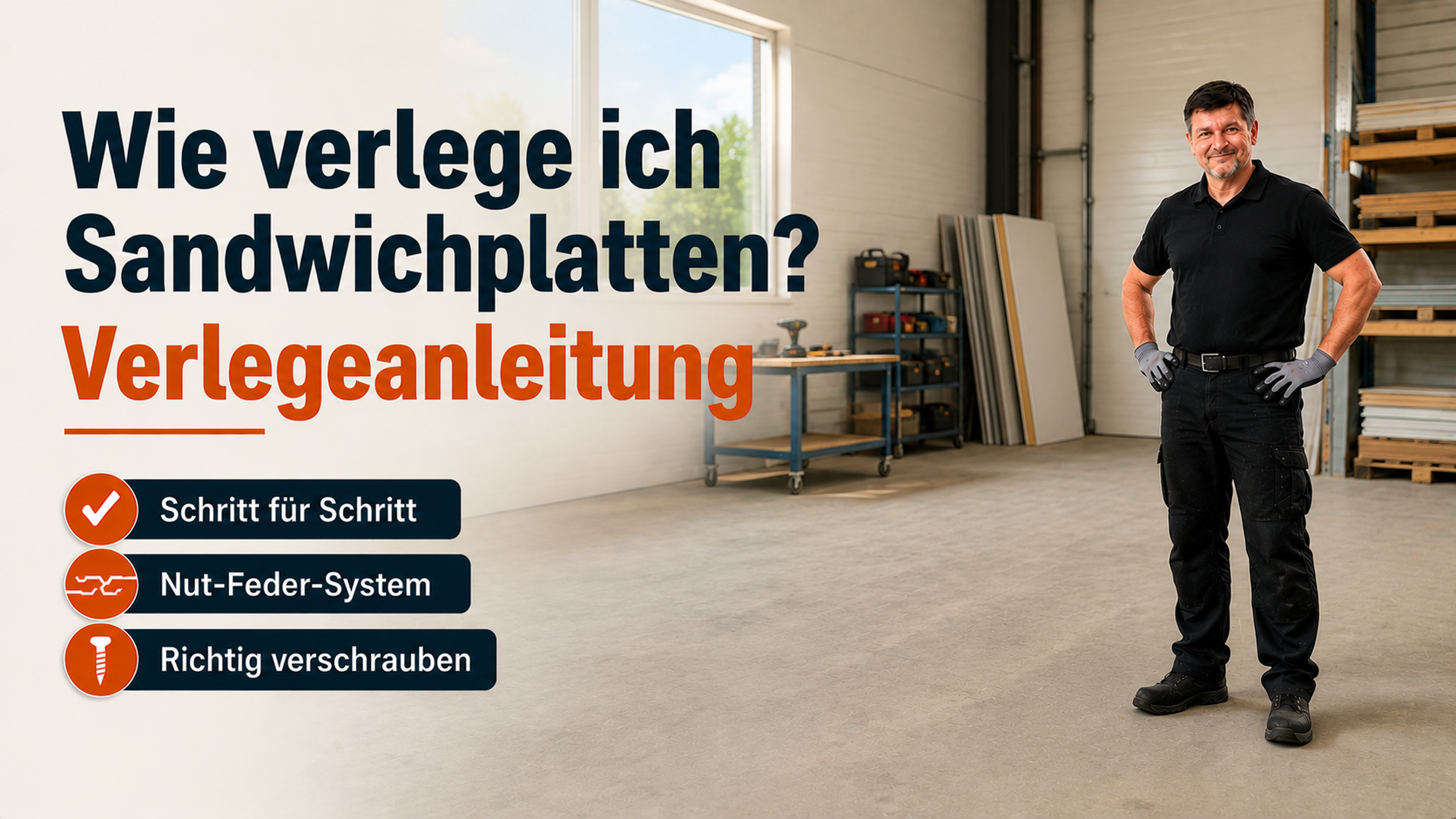 Wie verlege ich Sandwichplatten? Verlegeanleitung
