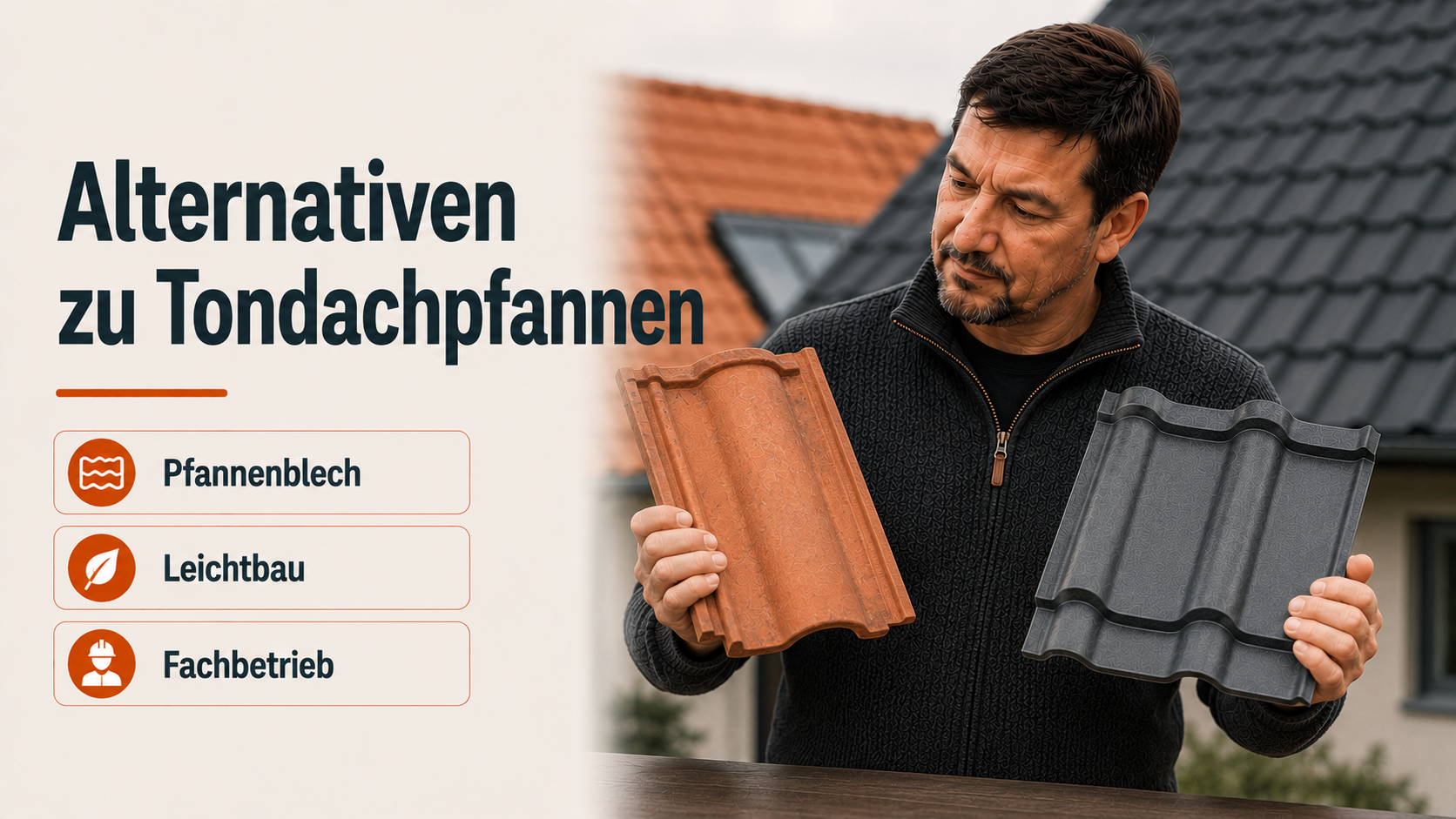 Welche Alternativen gibt es zu Dachpfannen aus Ton?