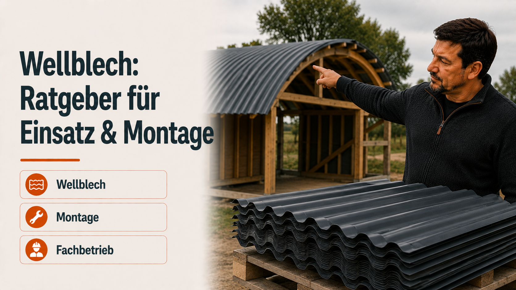 Wellblech: Ratgeber zu Einsatz, Preisen und Montage