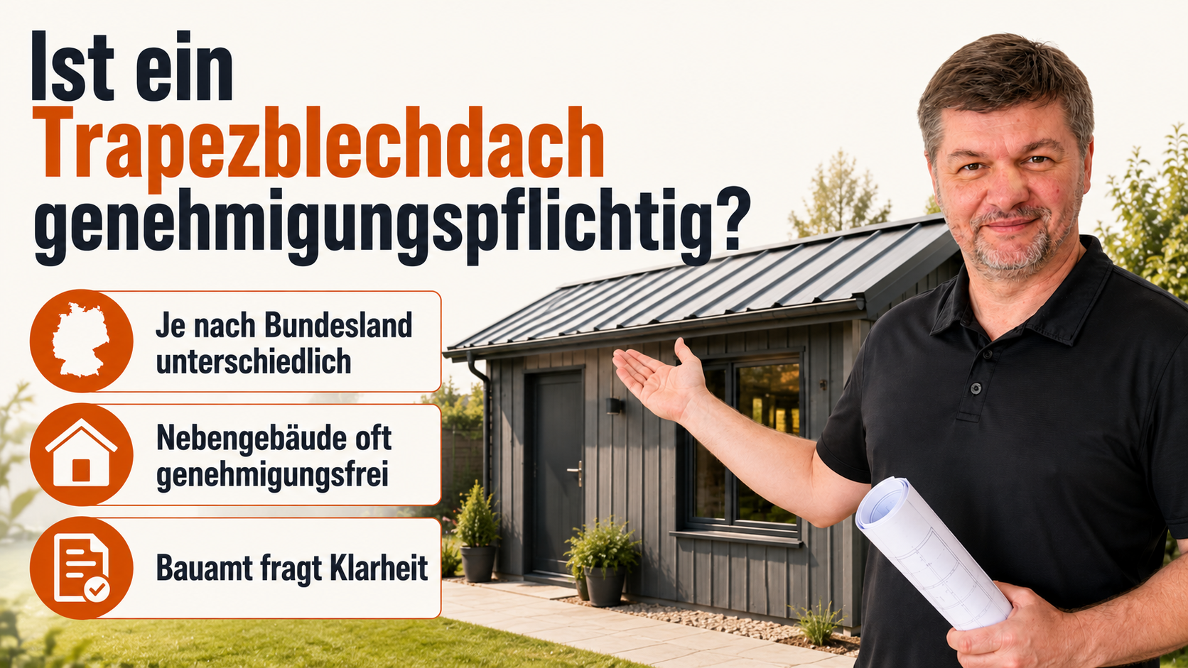 Ist ein Trapezblechdach genehmigungspflichtig?