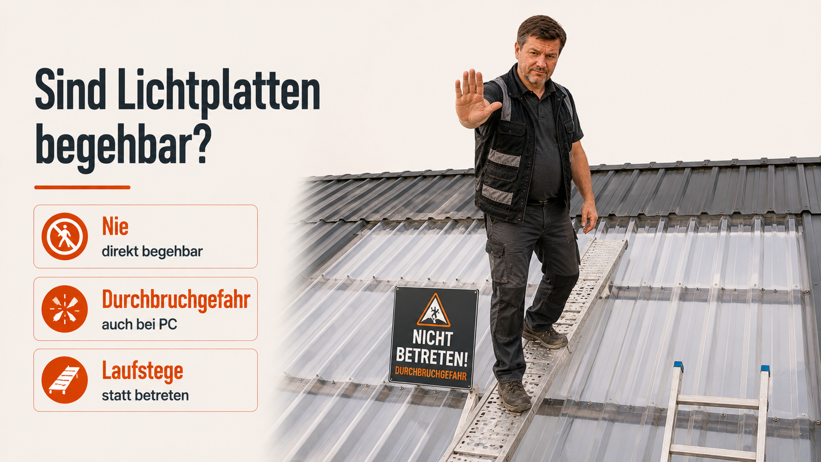 Sind Lichtplatten begehbar?