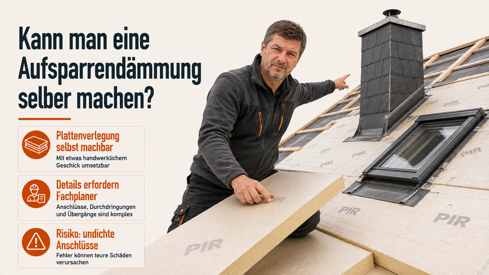 Kann man eine Aufsparrendämmung selber machen?