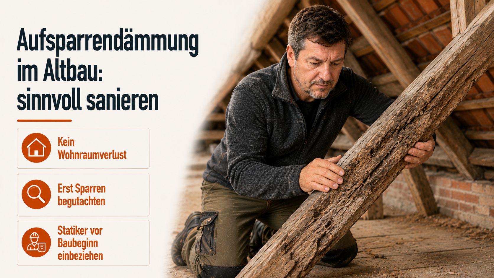 Aufsparrendämmung im Altbau: sinnvoll sanieren