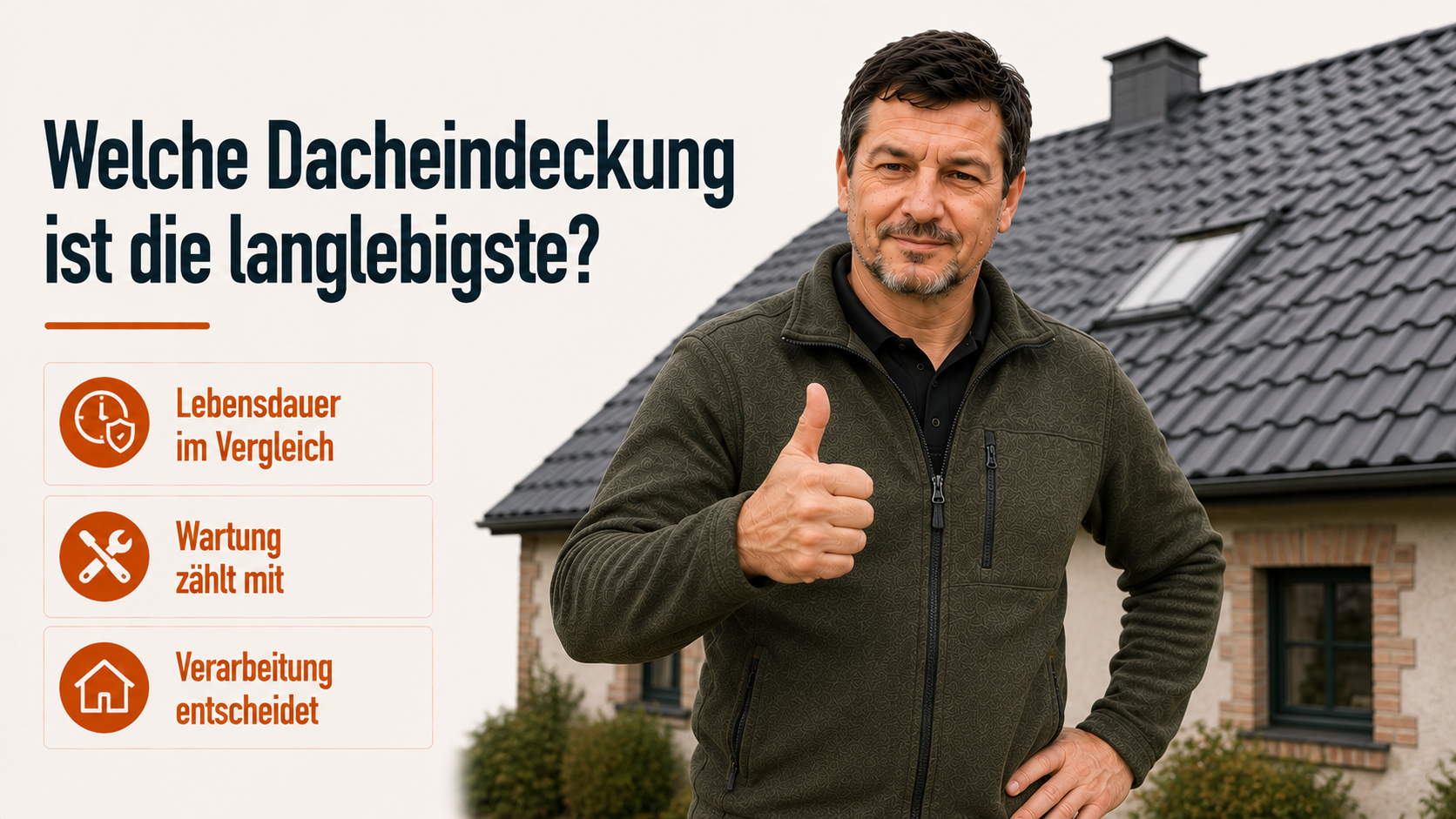 Welche Dacheindeckung ist die langlebigste?