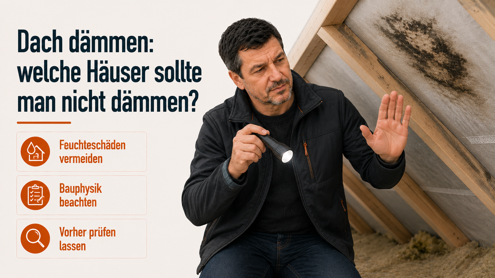 Dach dämmen: welche Häuser sollte man nicht dämmen?
