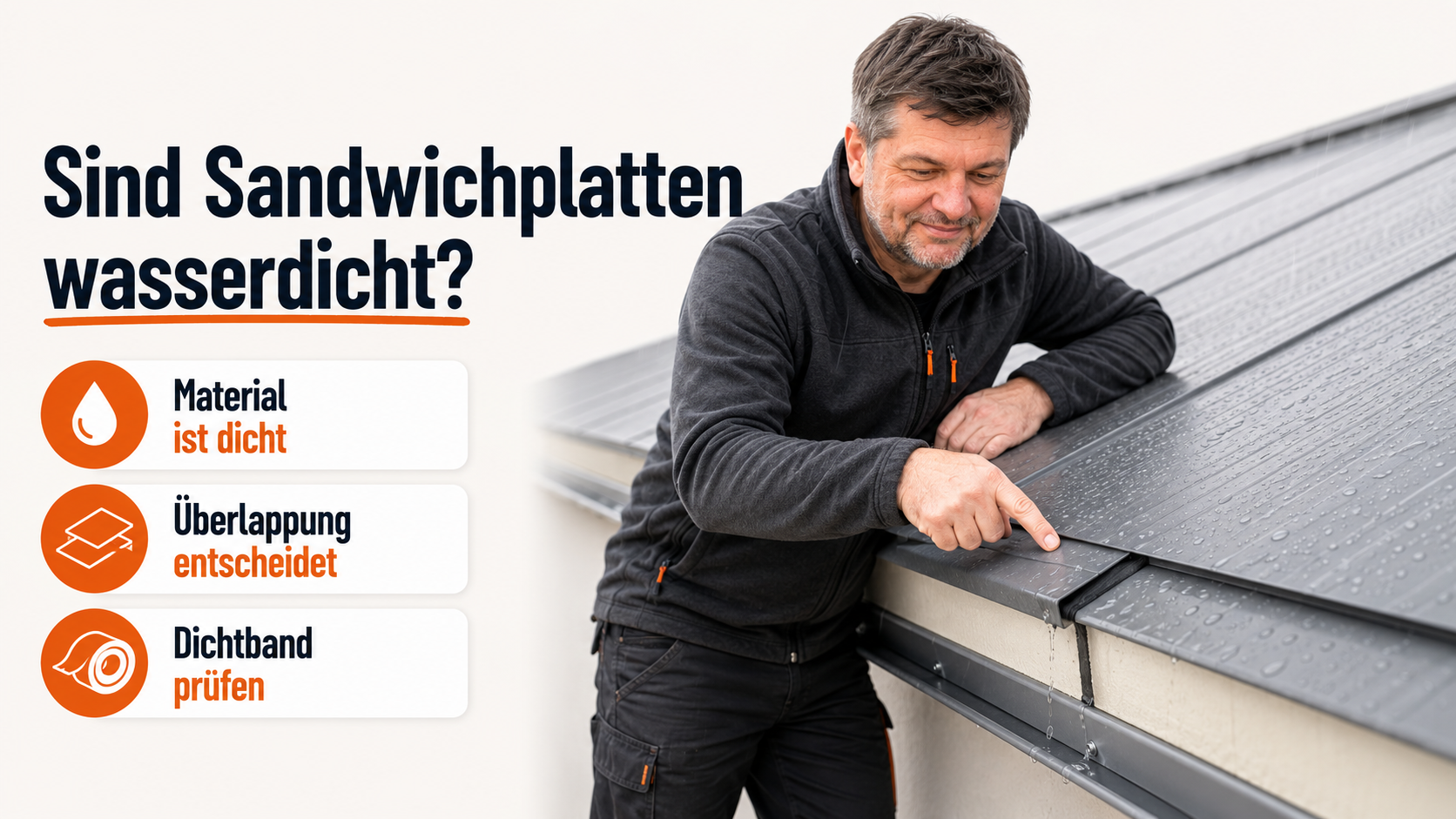 Sind Sandwichplatten wasserdicht?