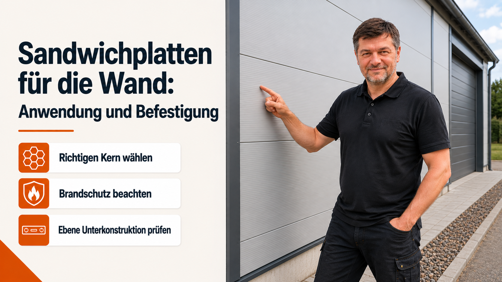 Sandwichplatten für die Wand: Anwendung und Befestigung