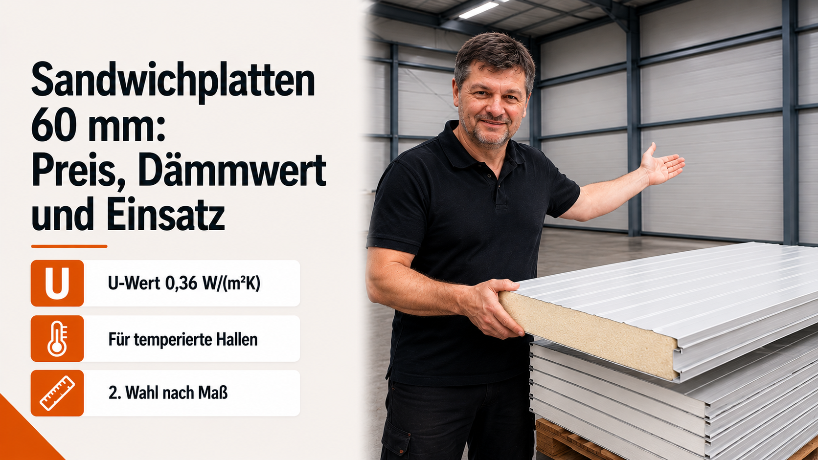 Sandwichplatten 60 mm: Preis, Dämmwert und Einsatz