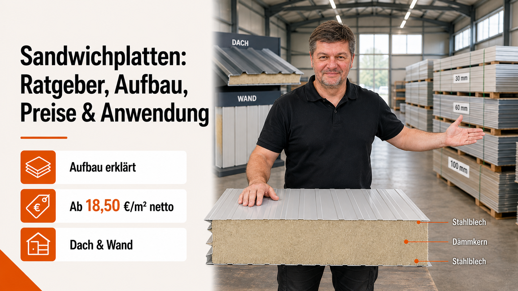 Sandwichplatten: Ratgeber, Aufbau, Preise & Anwendung (2026)