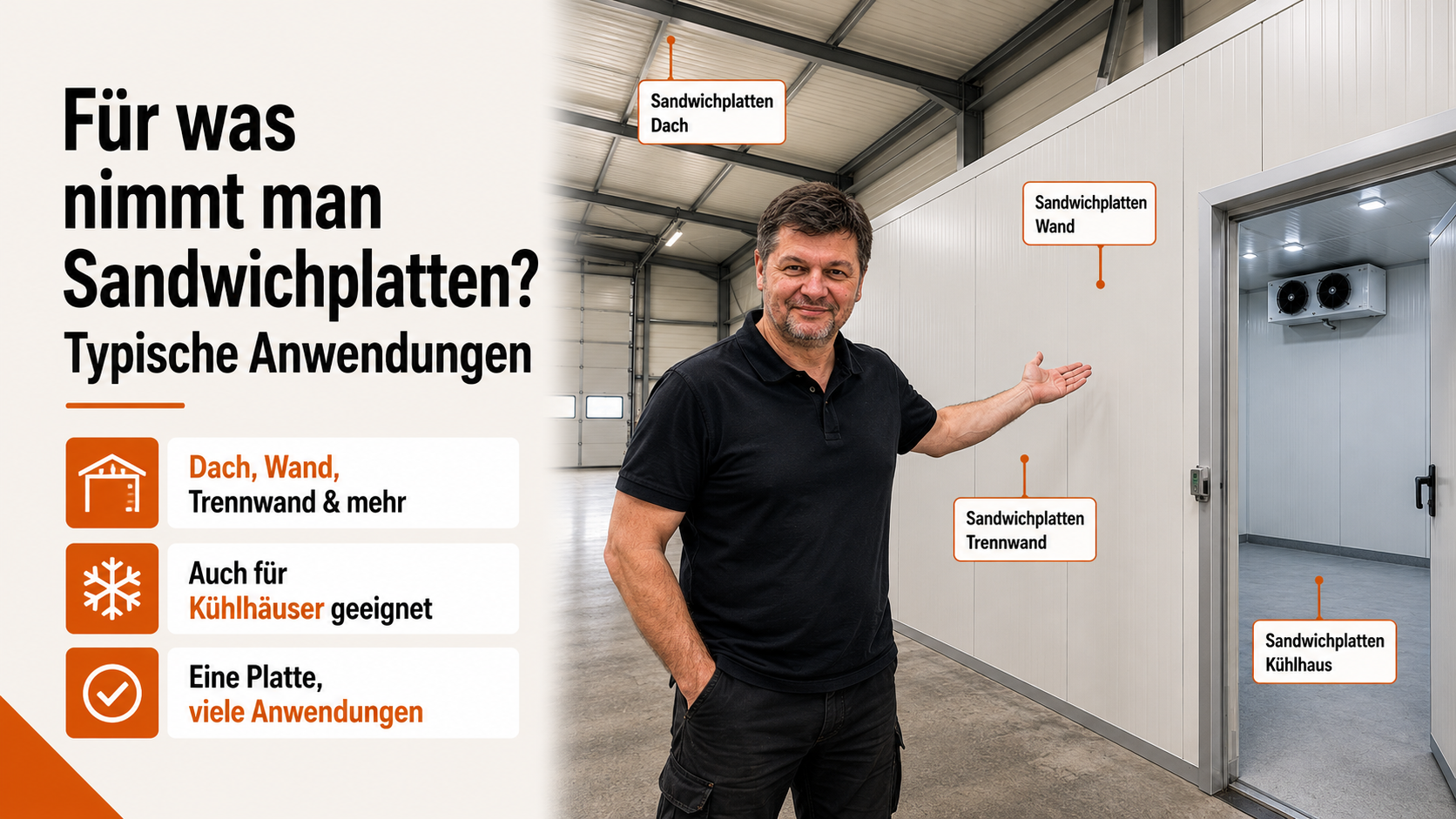 Für was nimmt man Sandwichplatten? Typische Anwendungen