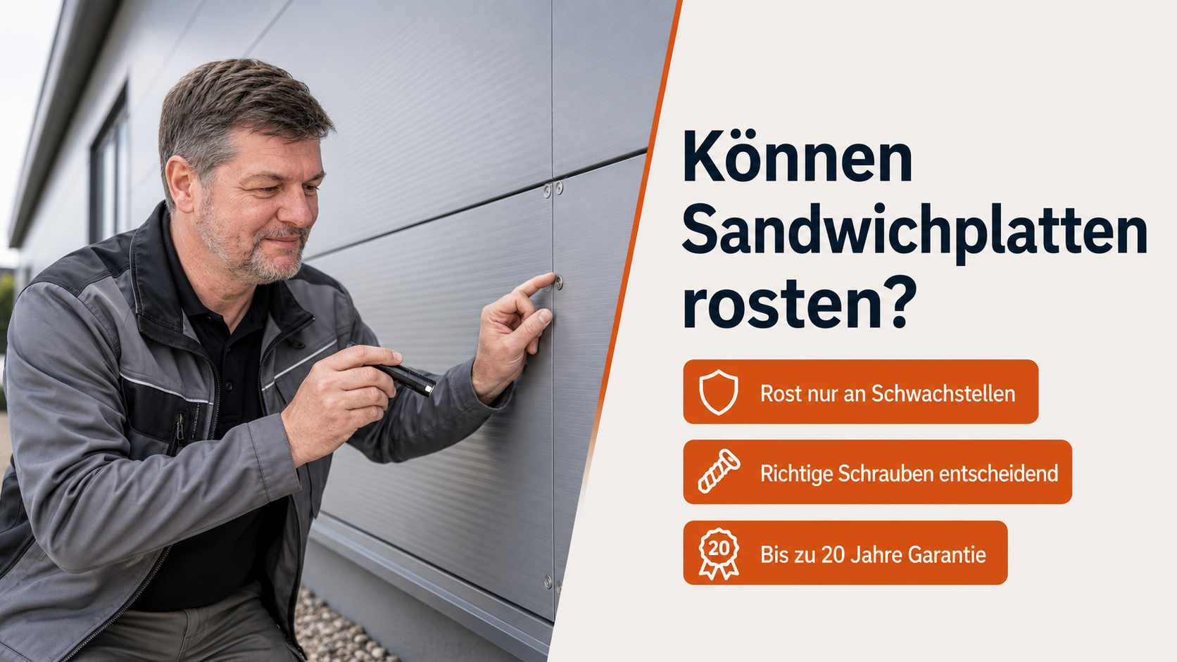 Können Sandwichplatten rosten?