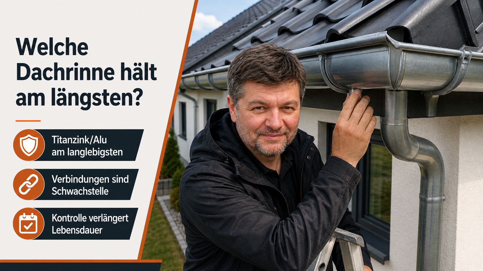 Welche Dachrinne hält am längsten?
