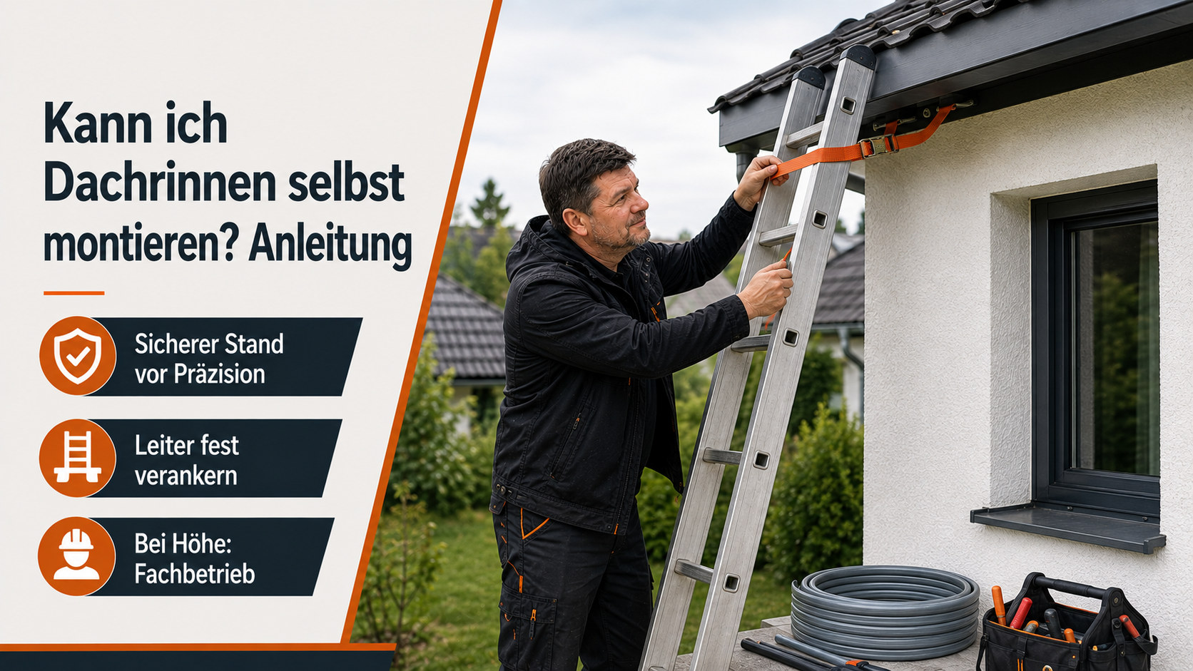 Kann ich Dachrinnen selbst montieren? Anleitung