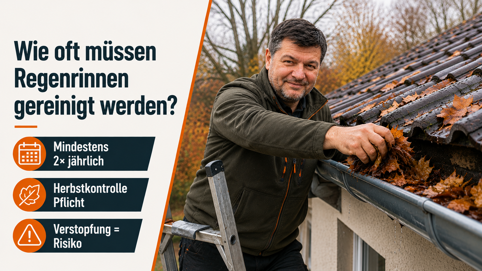 Wie oft müssen Regenrinnen gereinigt werden?